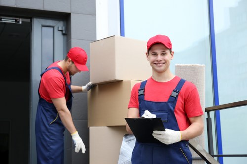 Bayswater Removals team preparing items safely with protective materials