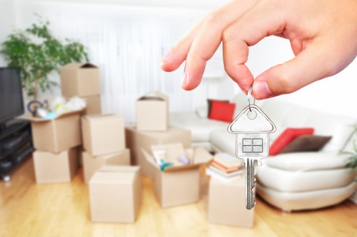 Movers handling fragile belongings during a Bayswater house move