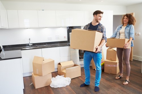 House move in Bayswater with movers carrying furniture safely