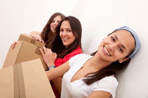 Careful packing materials used for fragile items during a Bayswater move