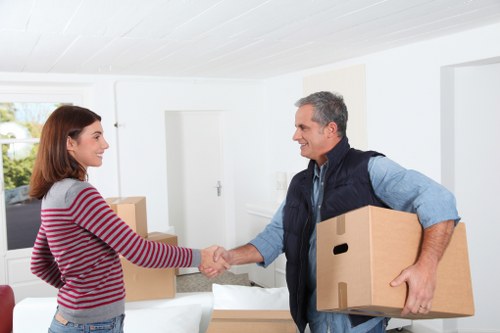 Business relocation equipment prepared for same day removals