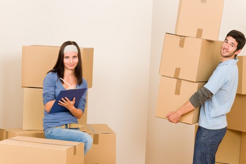 Fragile items protected during Bayswater removals